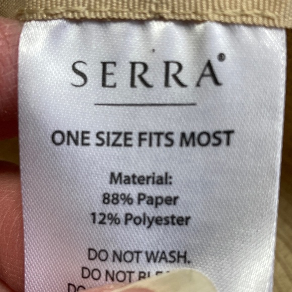 Serra Beach Please Sun Hat with Black Band and Pink Embroidery - Picture 2 of 3